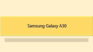 Samsung Galaxy A30