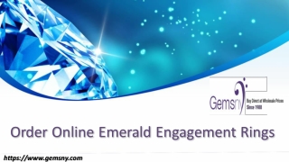 Order Online Emerald Engagement Rings