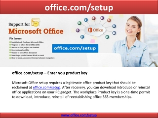 Office.com/Setup – Enter MS Office Product Key
