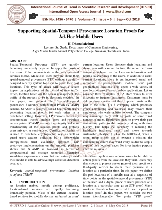 Supporting Spatial Temporal Provenance Location Proofs for Ad Hoc Mobile Users