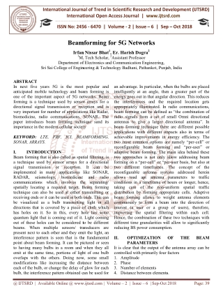 Beamforming for 5G Networks