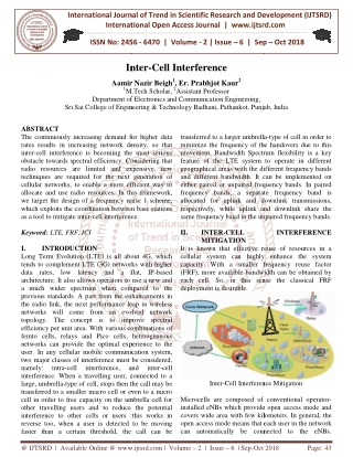 Inter Cell Interference