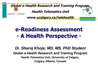 e-Readiness Assessment - A Health Perspective -
