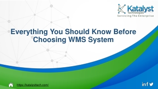 Everything You Should Know Before Choosing WMS System
