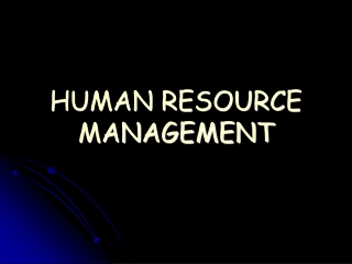 PPT - HUMAN RESOURCE MANAGEMENT PowerPoint Presentation, Free Download ...