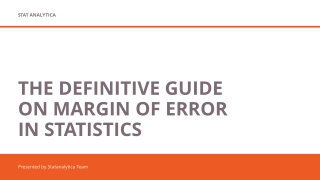A Detailed Overview on Margin of Error in Statistics
