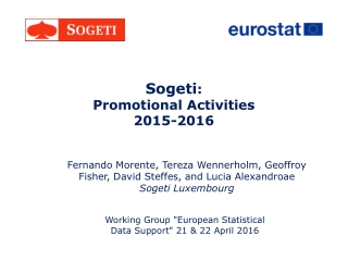 Sogeti :  Promotional Activities  2015-2016