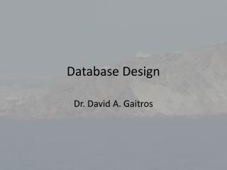 Database Design