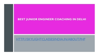 Best Junior Engineer Coaching in Delhi