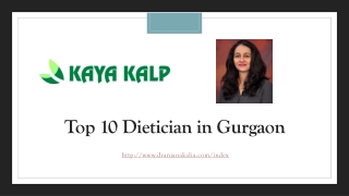 Top 10 Dietician in Gurgaon