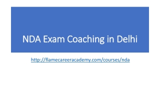 NDA Exam Coaching in Delhi