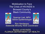 Mobilization to Face The Crisis of HIV
