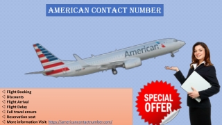 American Contact Number to the best trip destination Book now