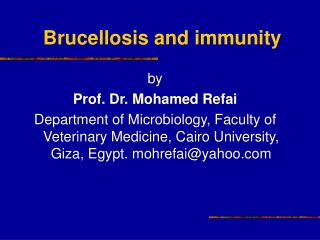 Brucellosis and immunity