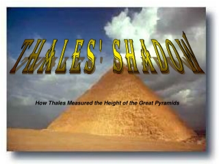 Thales' Shadow
