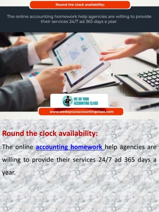 Various Types of Accounting and Respective Online Homework Help