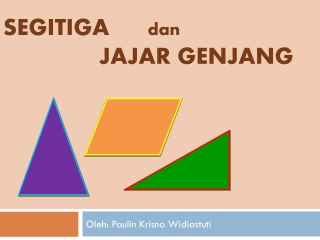 segitiga dan jajar genjang