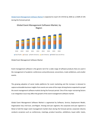 Global Event Management Software Market