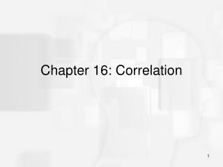Chapter 16: Correlation
