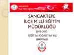 SANCAKTEPE IL E MILLI EGITIM M D RL G