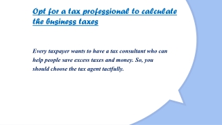 Tax preparation service in Penrith