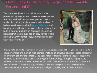Photo Blankets – A Memorable Way to Cherish Your Photo Memor