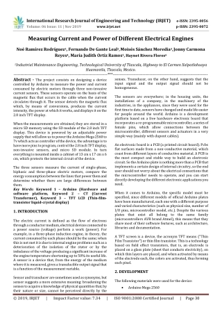 IRJET-  	  Measuring Current and Power of Different Electrical Engines