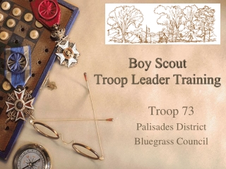 Boy Scout  Troop Leader Training