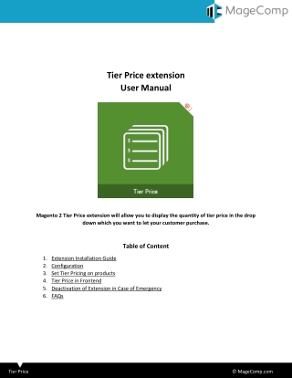 Magento 2 Tier Price Extension by MageComp