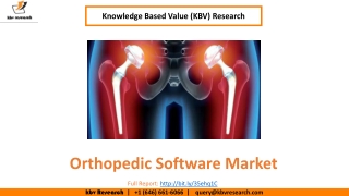 Orthopedic Software Market Size- KBV Research