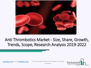 Anti Thrombotics Market Growth and Key Manufacturers Analysis Report