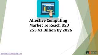 Affective Computing Market To Reach USD 255.43 Billion By 2026