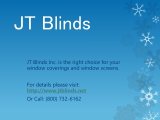 JT Blinds makes new look