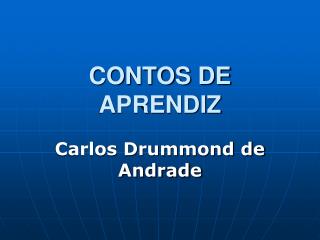 CONTOS DE APRENDIZ