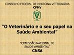 COMISS O NACIONAL DE SA DE AMBIENTAL CNSA