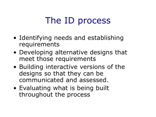 The ID process