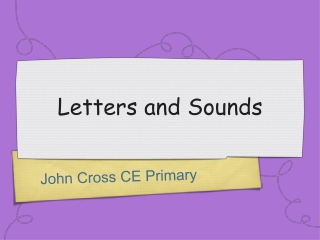 Letters and Sounds