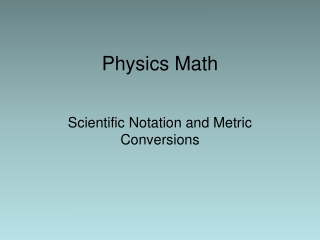 Physics Math