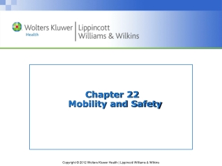 Chapter 22   Mobility and Safety