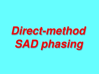 Direct-method  SAD phasing