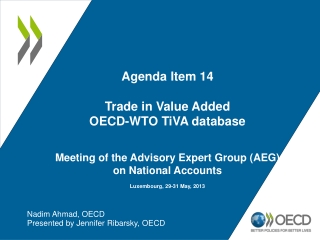 Nadim Ahmad, OECD Presented by Jennifer Ribarsky, OECD