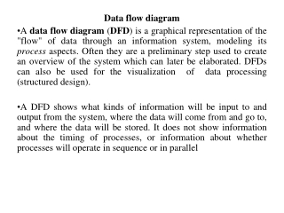 Data flow diagram