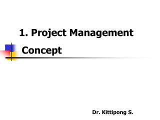 1. Project Management Concept