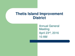 Thetis Island Improvement District