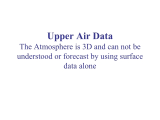 Early Upper Air Information (late 1800s, early 1900s)