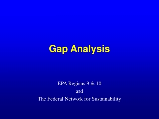 Gap Analysis