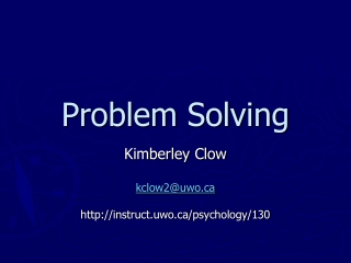 Problem Solving