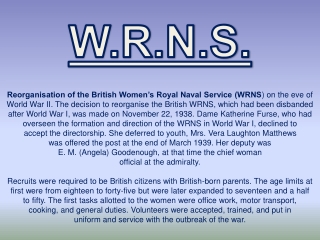 W.R.N.S.