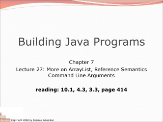 Building Java Programs