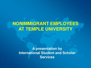 NONIMMIGRANT EMPLOYEES AT TEMPLE UNIVERSITY